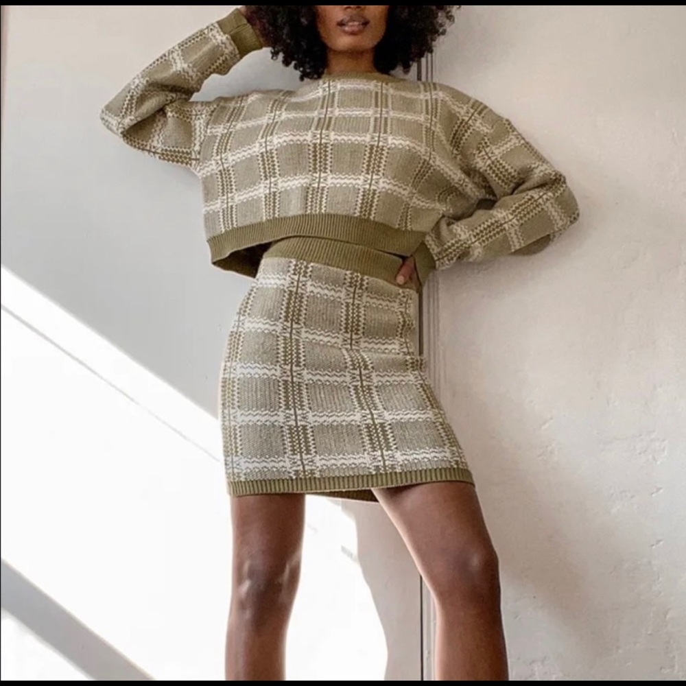 Lulus Sweater and Skirt Set